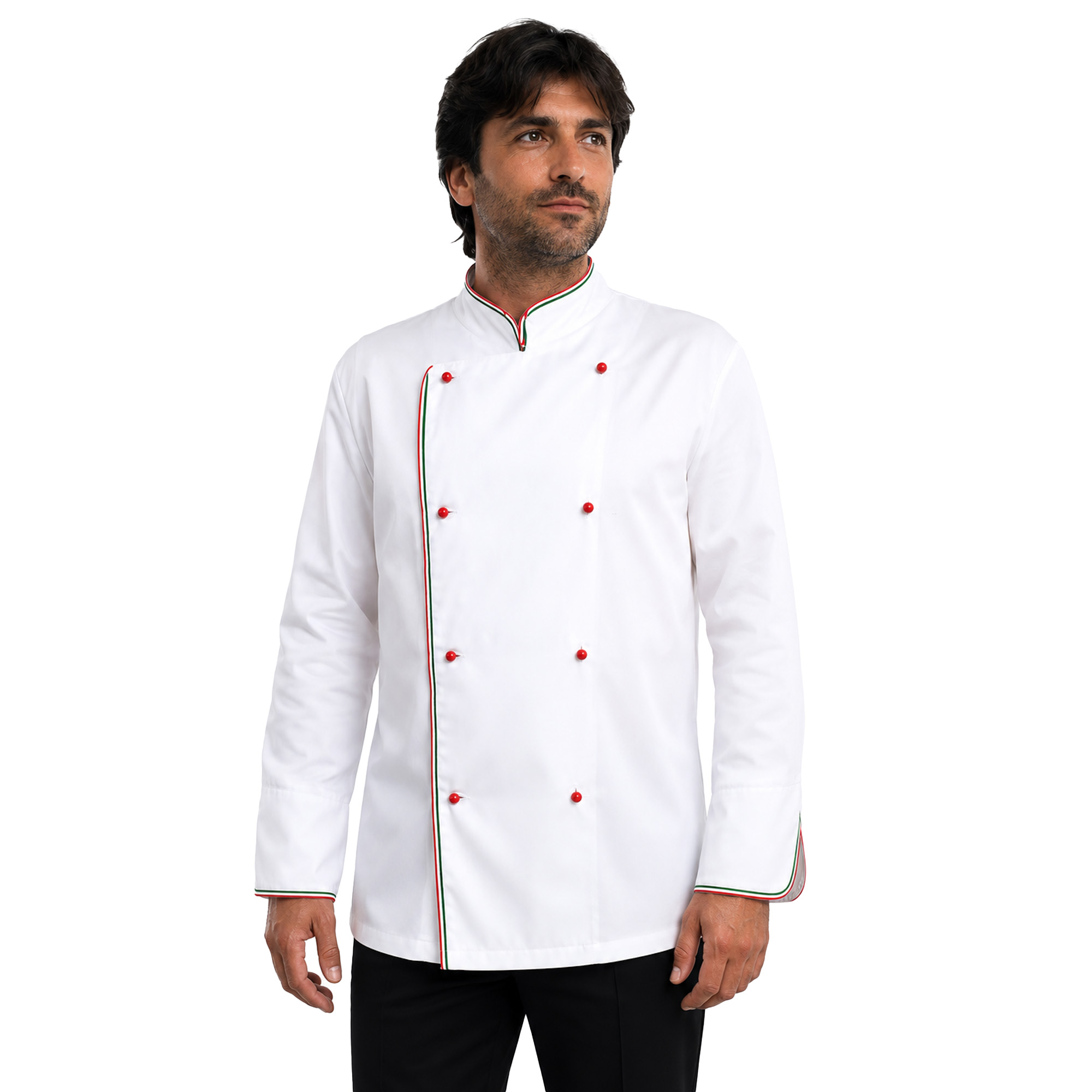 Giacca chef cuoco cucina pizzeria ristorante ristorazione lavoro hotel italia - Personalizzabile con il tuo logo