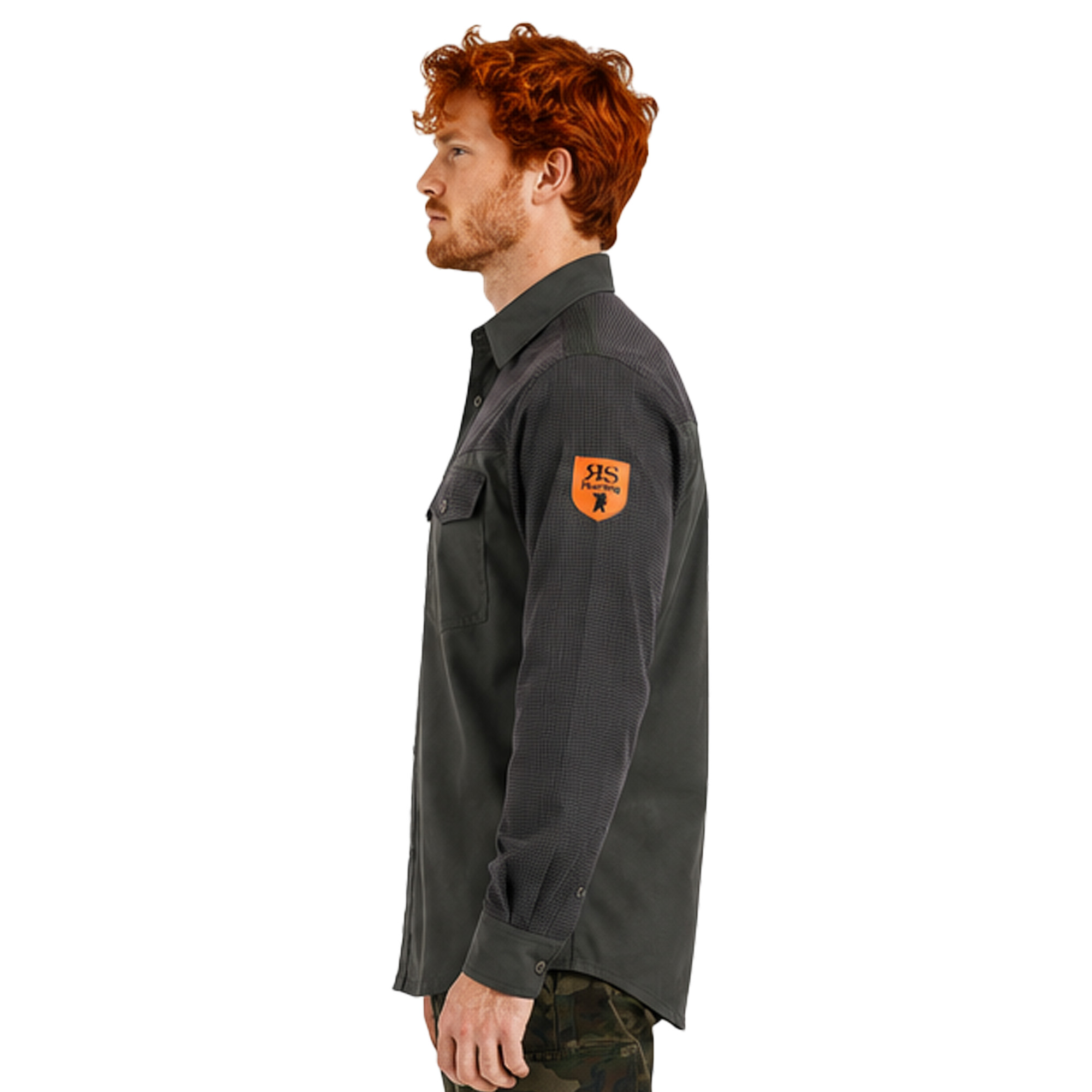 Camicia cotone protezioni in tessuto tecnico impermeabile anti strappo caccia - Personalizzabile con il tuo logo