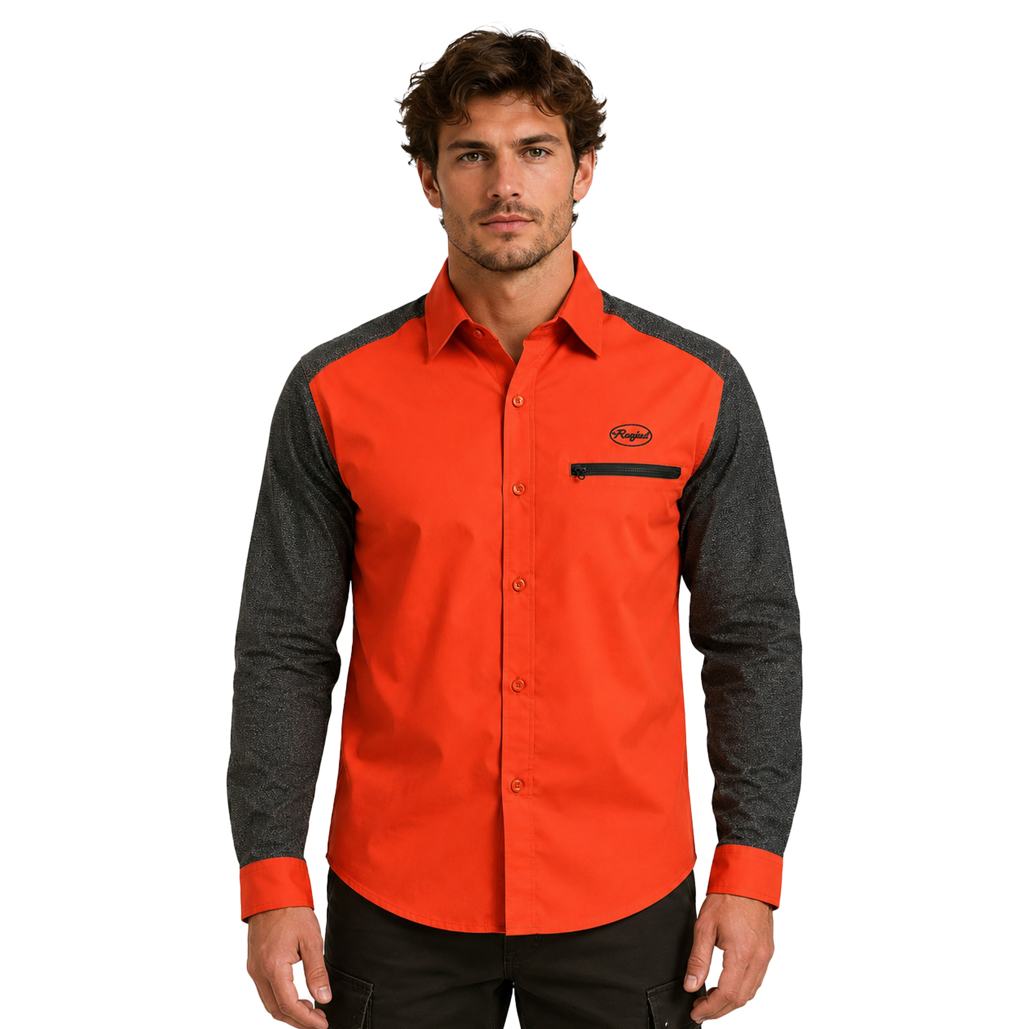Camicia caccia maniche in antistrappo cotone impermeabile rinforzi