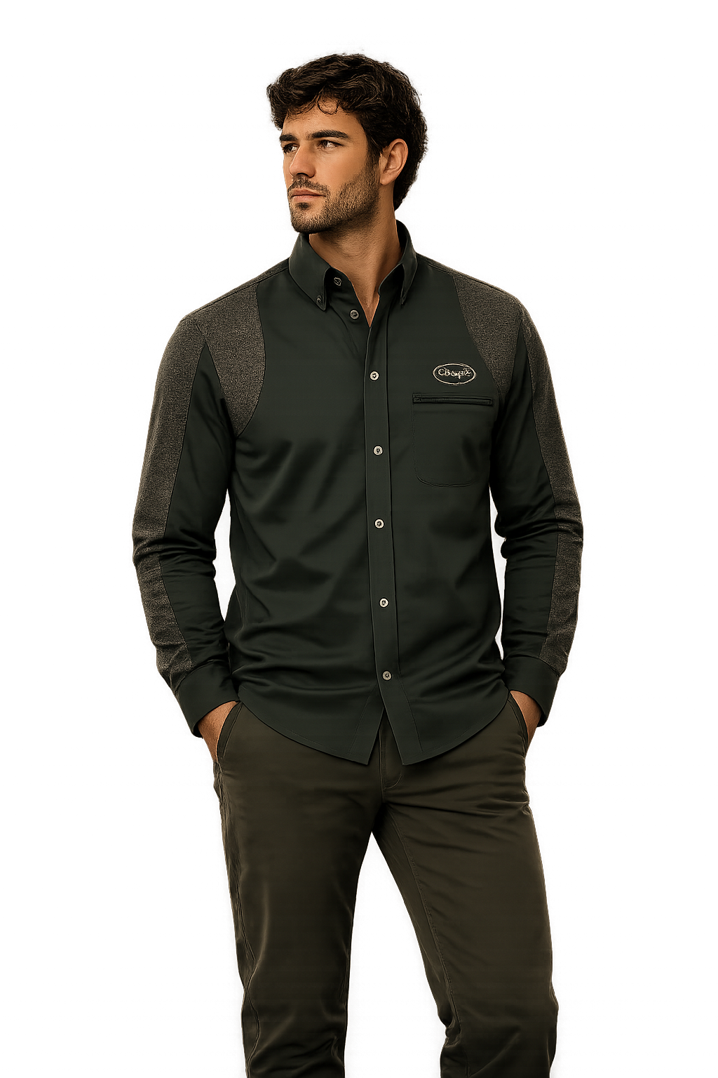 Camicia da Caccia 5 Regina elasticizzata manica rinforzata bottoni caccia