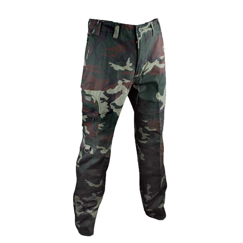 Pantaloni pantalone calzone canvas uomo caccia tasconi cotone sportivo sfoderato