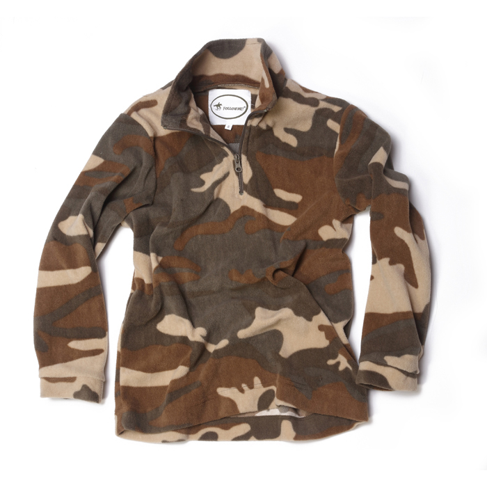 Chemise pull sweat-shirt enfant bébé polaire de l\'hiver au chaud camouflage militaire bébé