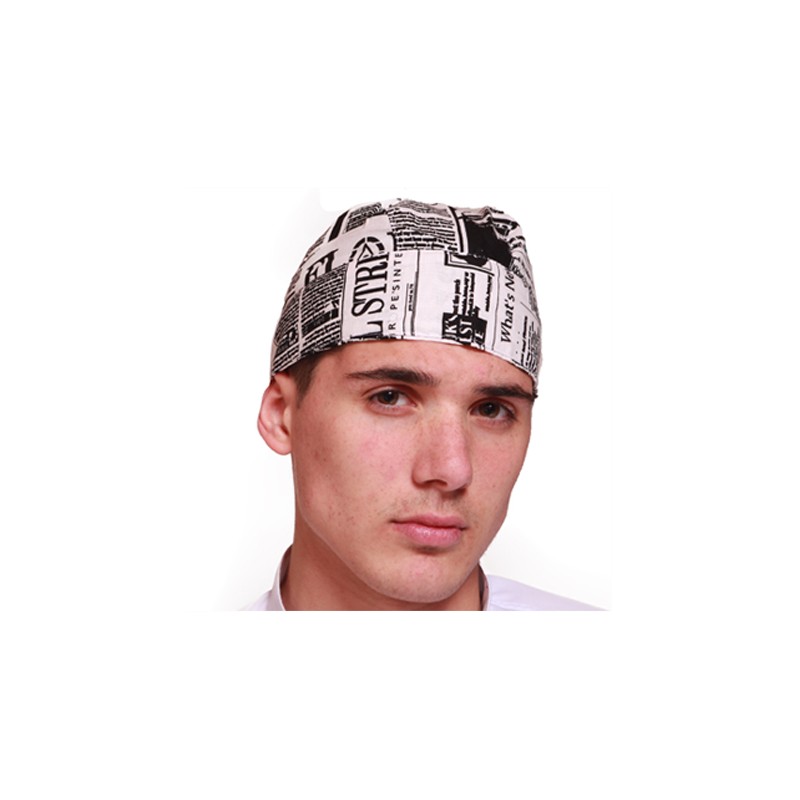 Bandana copritesta cuffia cameriere cuoco chef cucina ristorazione cotone - Personalizzabile con il tuo logo
