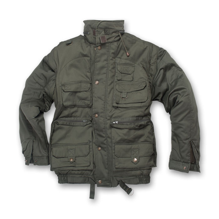 Giacca giubbino cerniere tasche caccia pesca neve invernale impermeabile