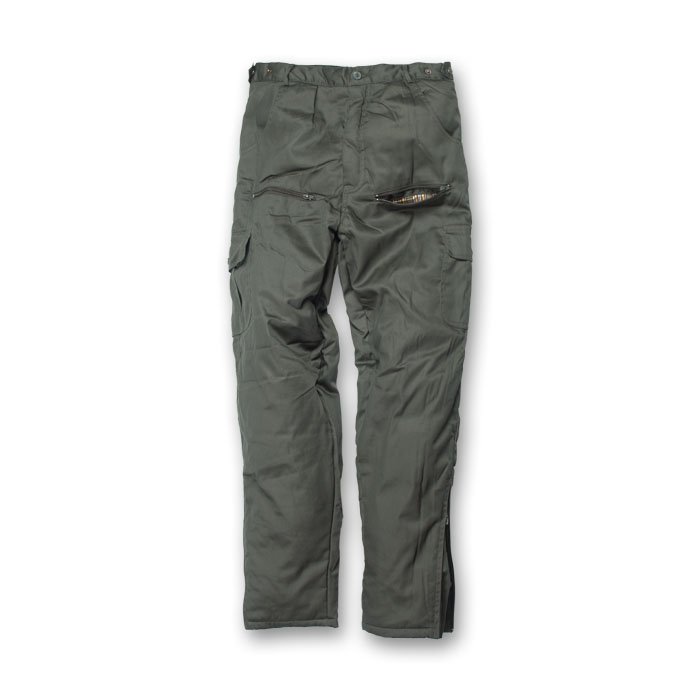 Pantalone misto cotone Verde e Woodland tasconi cerniera uomo alpinista pesca