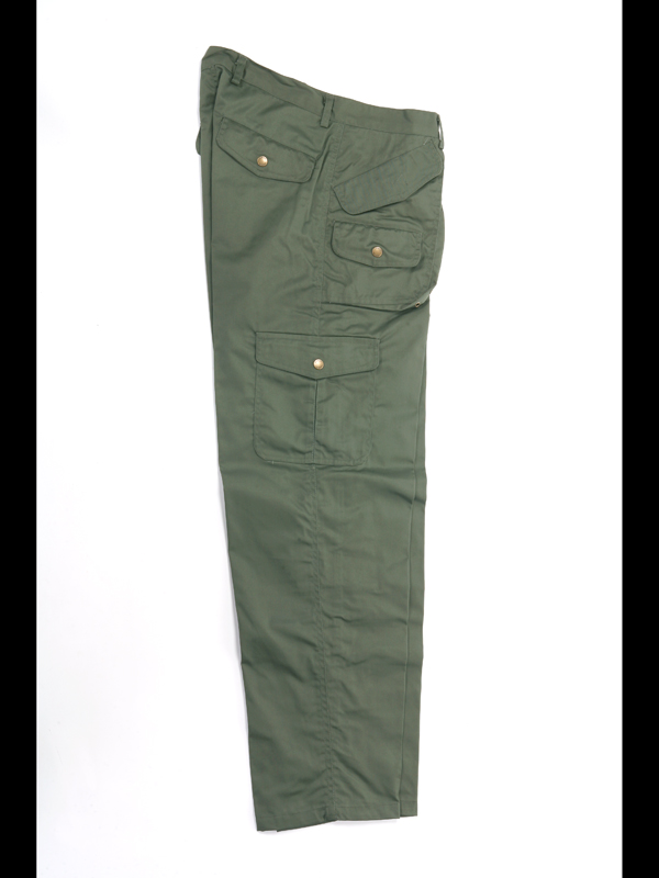 Pantalone pantaloni uomo pesca caccia sfoderato zip verde mimetico blu bosco