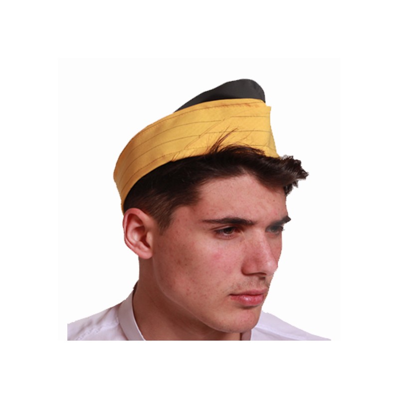 Hat cap sachet, cook, pizza maker, restaurant waiter kitchen room