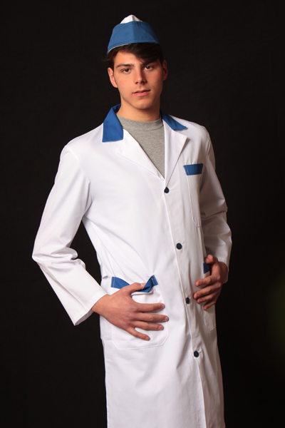 Camice macellaio alimentari supermercato lavoro polleria salumeria negozio uomo