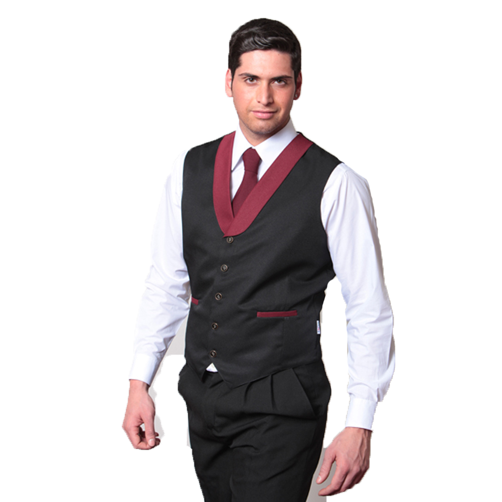 Gilet sciallato uomo ristorante bar cucina pub ostello agriturismo hotel - Personalizzabile con il tuo logo