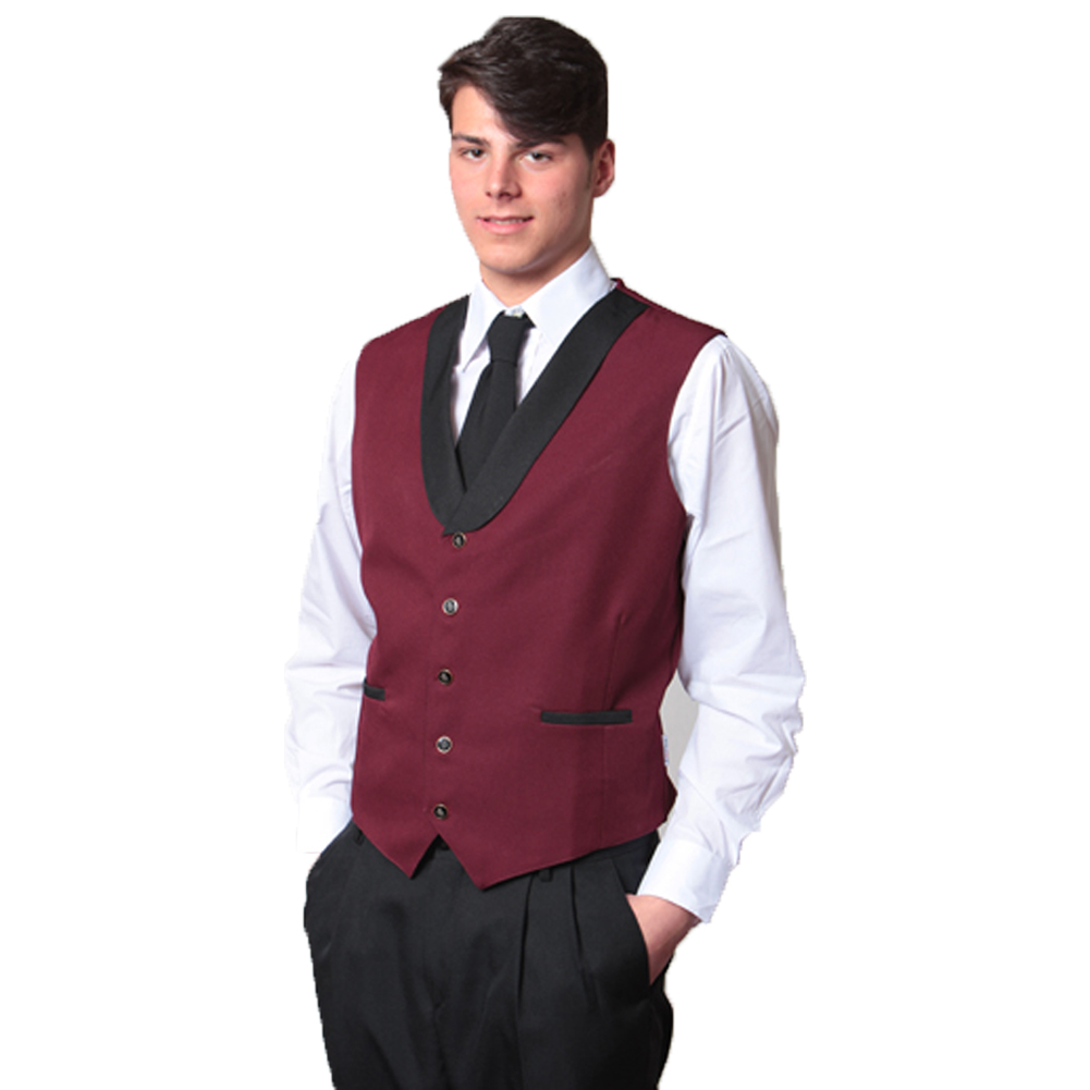 Gilet sciallato uomo ristorante bar cucina pub ostello agriturismo hotel - Personalizzabile con il tuo logo