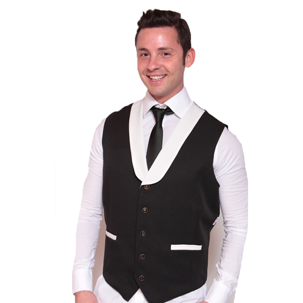 Gilet sciallato uomo ristorante bar cucina pub ostello agriturismo hotel - Personalizzabile con il tuo logo