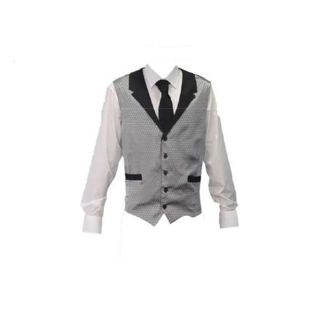 Vest man bartender job pastry sleeveless top coffee room bar male