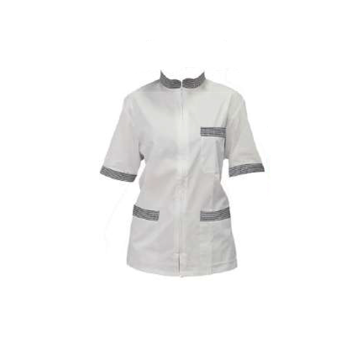 Casacca giacca donna chef cucina cuoca lavoro bar laboratorio zip mezze maniche - Personalizzabile con il tuo logo