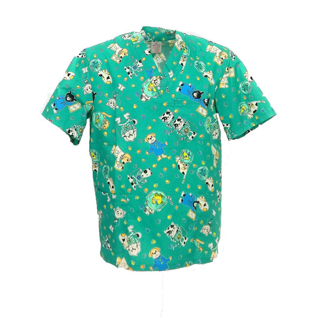 Casacca veterianaria pediatria clown terapy sanitaria bambini asilo infermiere - Personalizzabile con il tuo logo