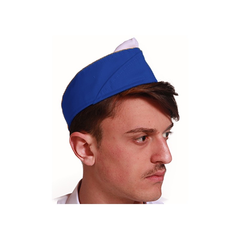 Cappello bustina bicolore cuoco pizzaiolo ristorazione pasticciere cucina unisex