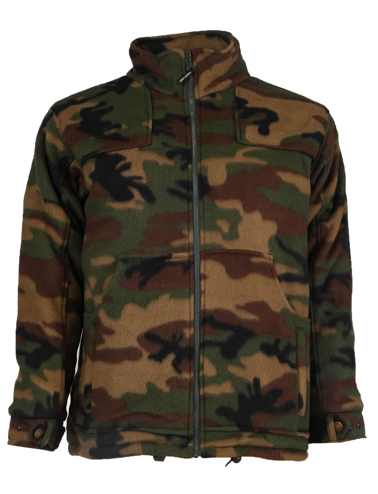 Maglione pile zip montagna giacca tasche neve caccia cacciatore - Personalizzabile con il tuo logo