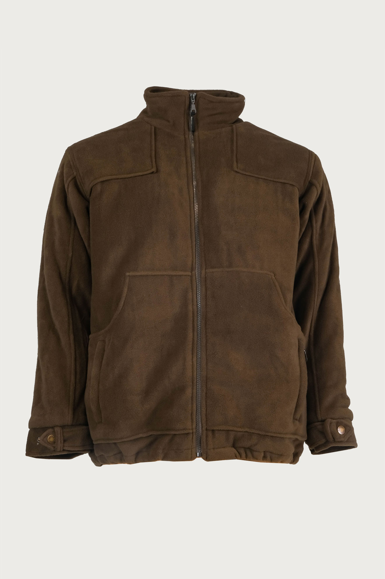 Maglione pile zip montagna giacca tasche neve caccia cacciatore - Personalizzabile con il tuo logo