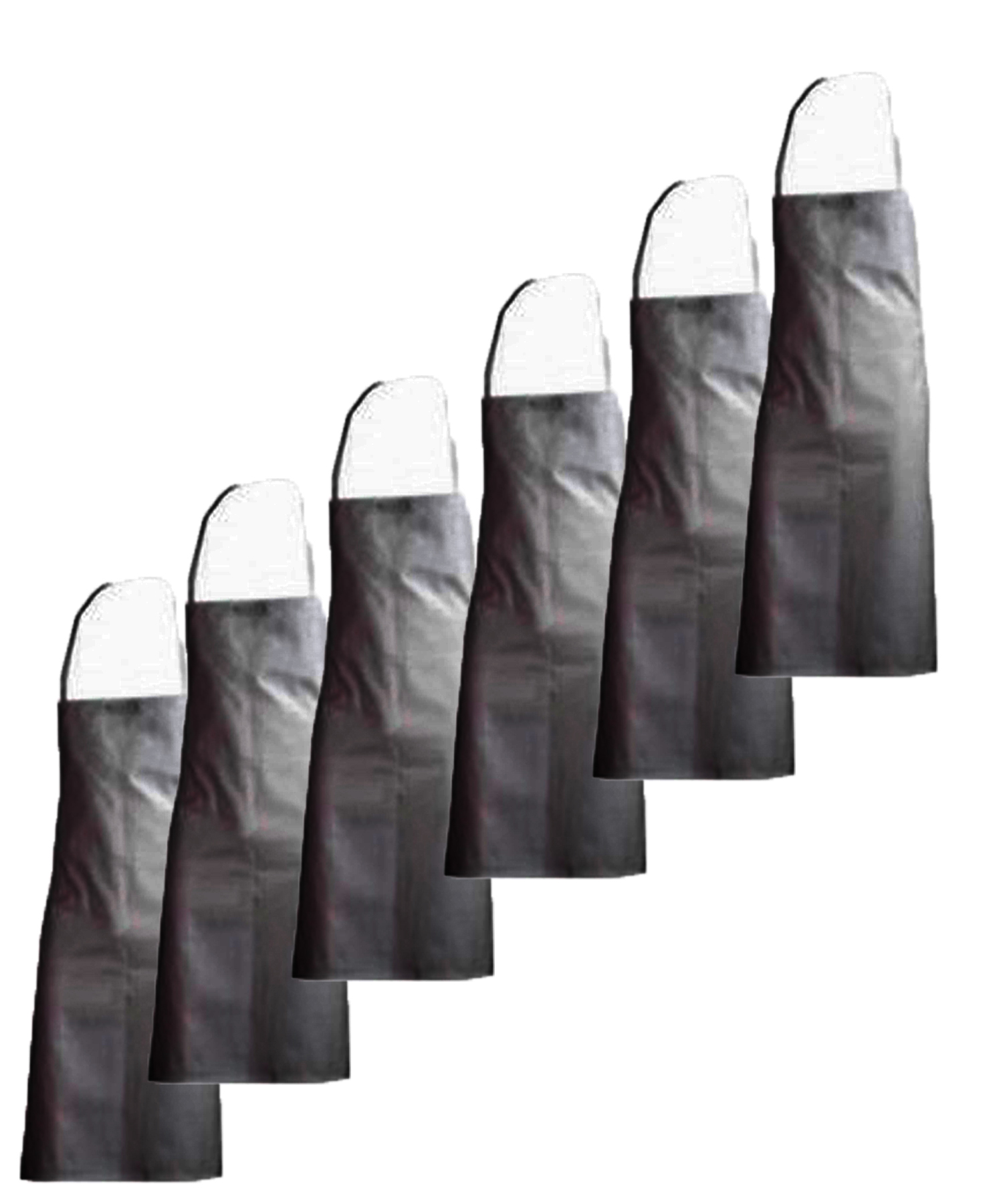 6 Grembiuli Bianchi o colorati multiuso con tasca e lacci lunghi 84 x 65 - Personalizzabile con il tuo logo