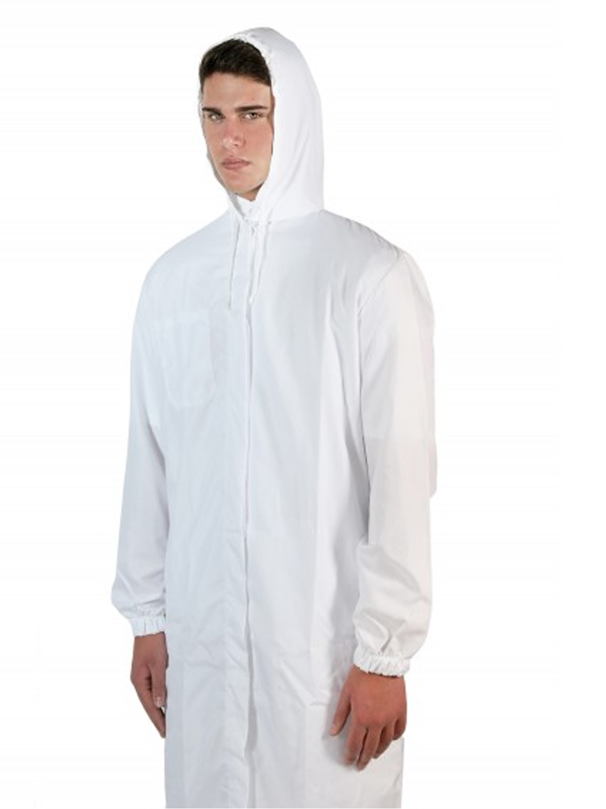 Médecin de l\'hôpital médecin pharmacien travail manteau à capuche homme blanc - Personalizzabile con il tuo logo
