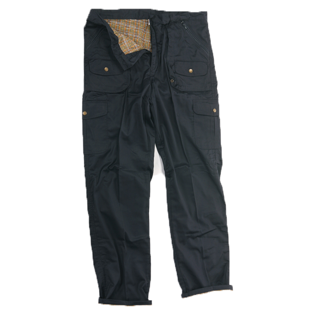 Pantalone uomo 6 tasche uso sportivo pesca caccia fodera di flanella verde mimetico dalla 46 alla 60