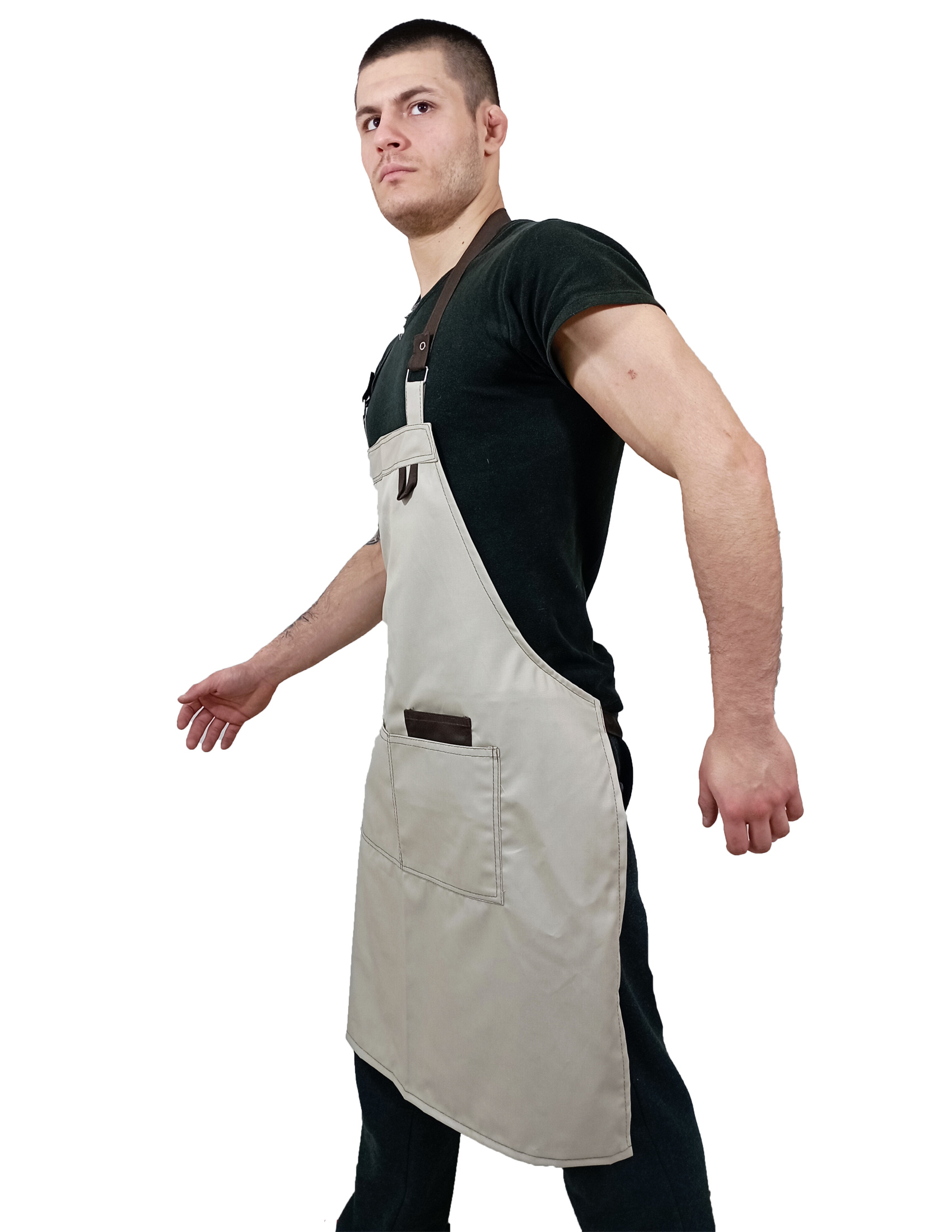 Grembiule sala pettorina ristorante vineria barbecue uomo donna bar cameriere lavoro