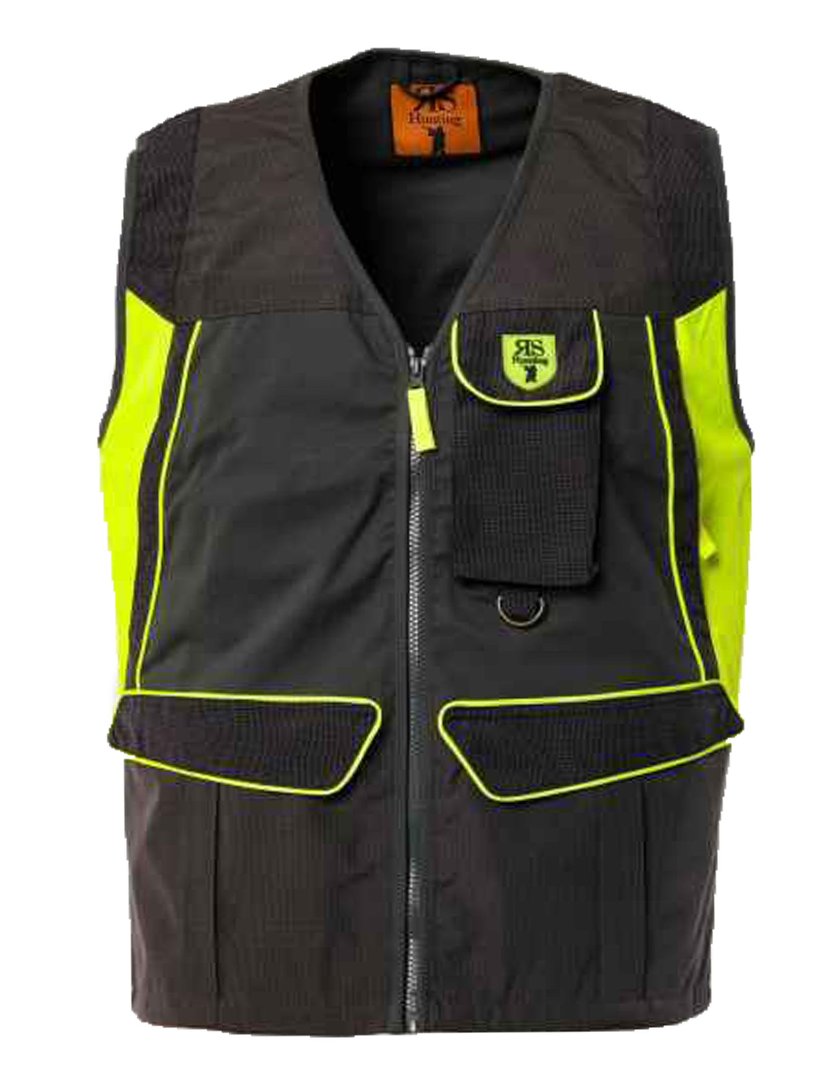 Gilet smanicato cotone tessuto tecnico impermeabile carniere richiudibile caccia - Personalizzabile con il tuo logo