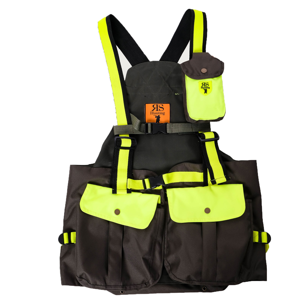 Chaleco de caza ajustable Trisacca, bolsa de cintura de alta visibilidad para becada de jabalà salvaje