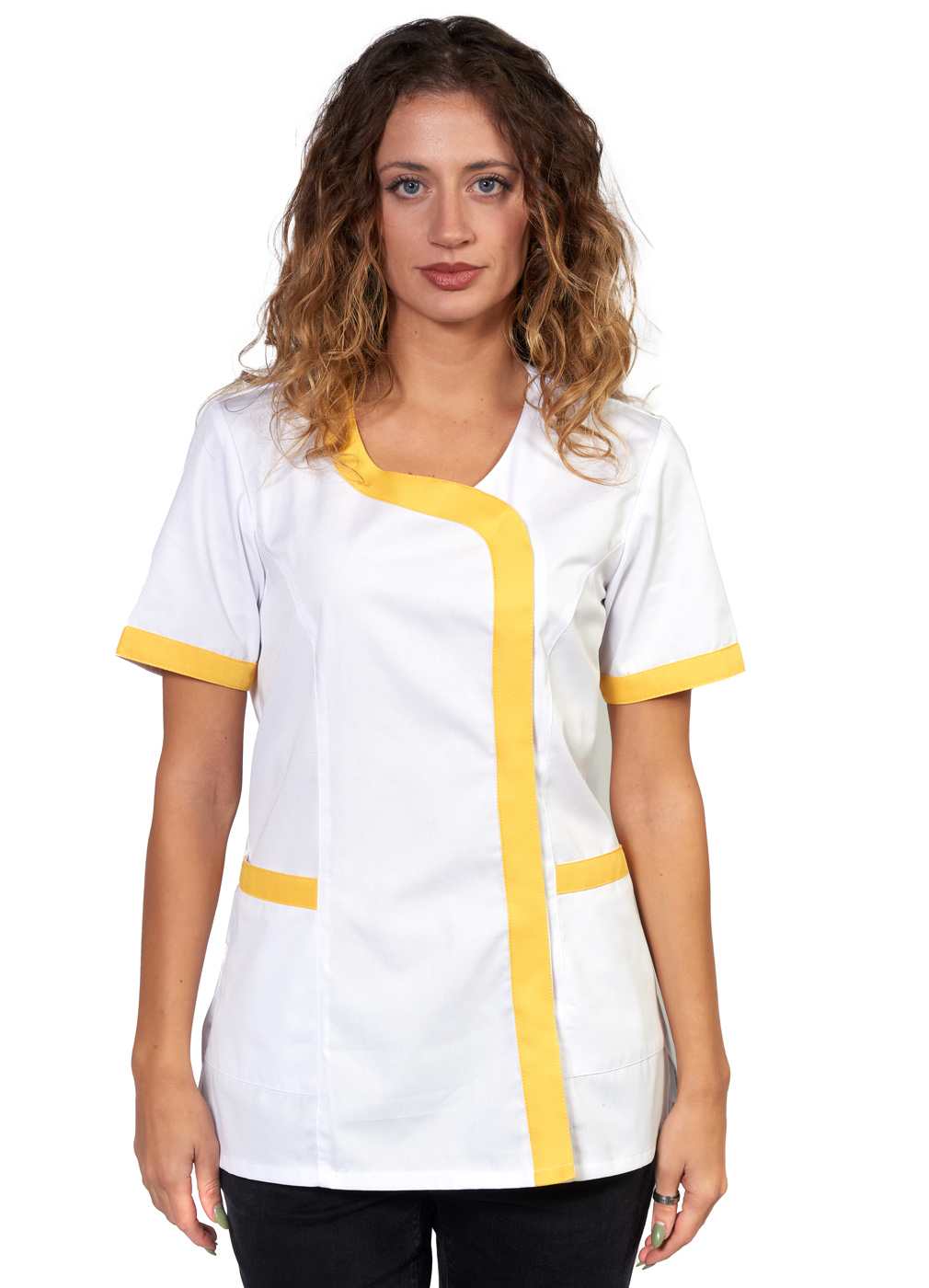 Camice donna estetista massaggi oss parrucchiera maestra scuola asilo lavoro vari colori taglie dalla XS alla XXXL