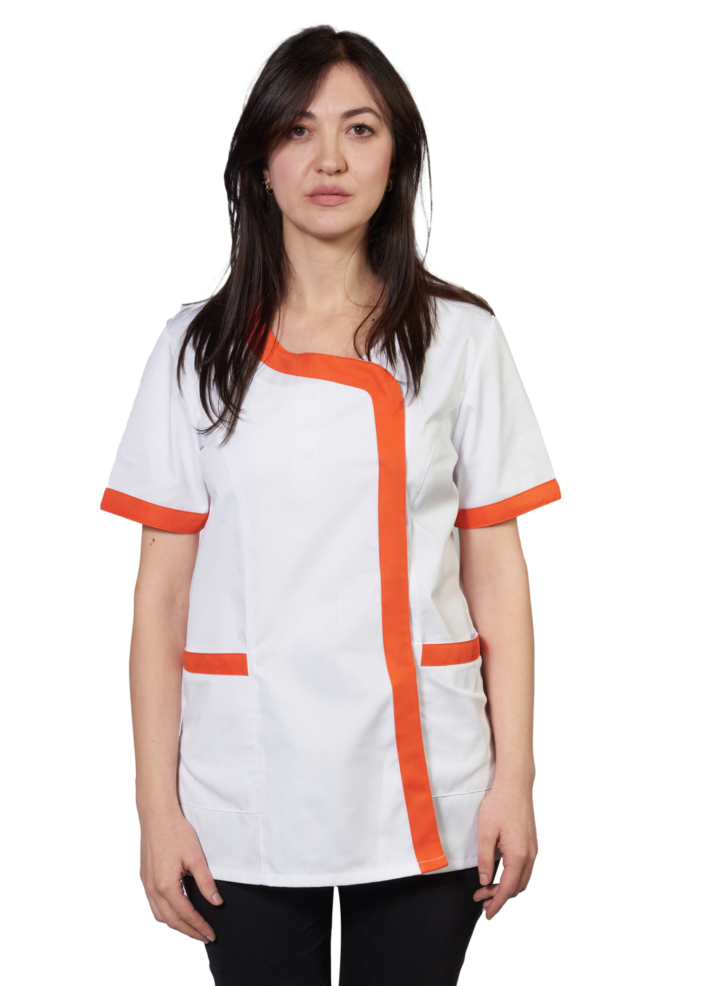 Camice donna estetista massaggi oss parrucchiera maestra scuola asilo lavoro vari colori taglie dalla XS alla XXXL