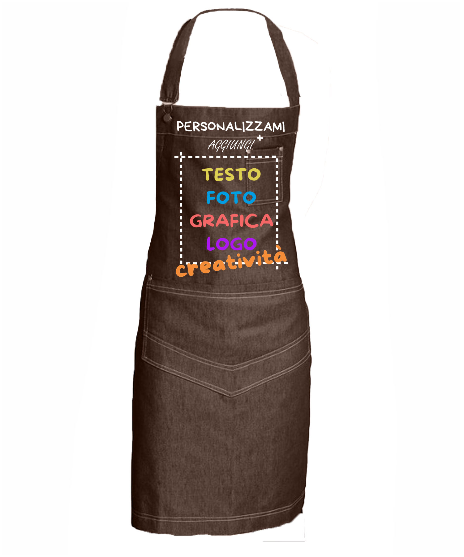Grembiule paravanti bar vineria pizzeria paninoteca lavoro jeans ristorante