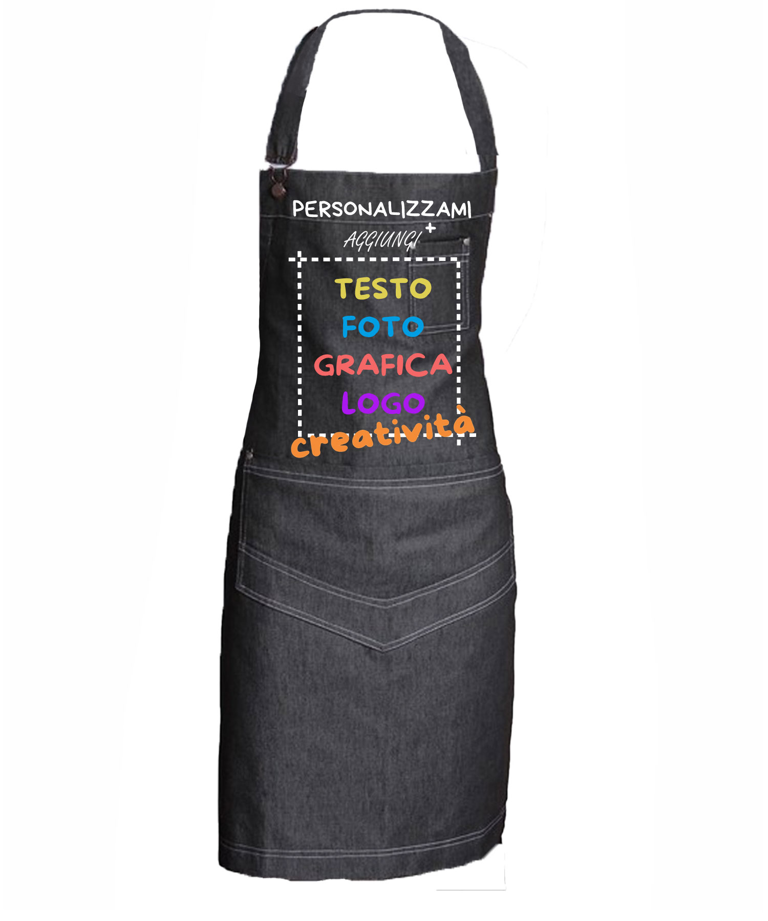 Grembiule paravanti bar vineria pizzeria paninoteca lavoro jeans ristorante
