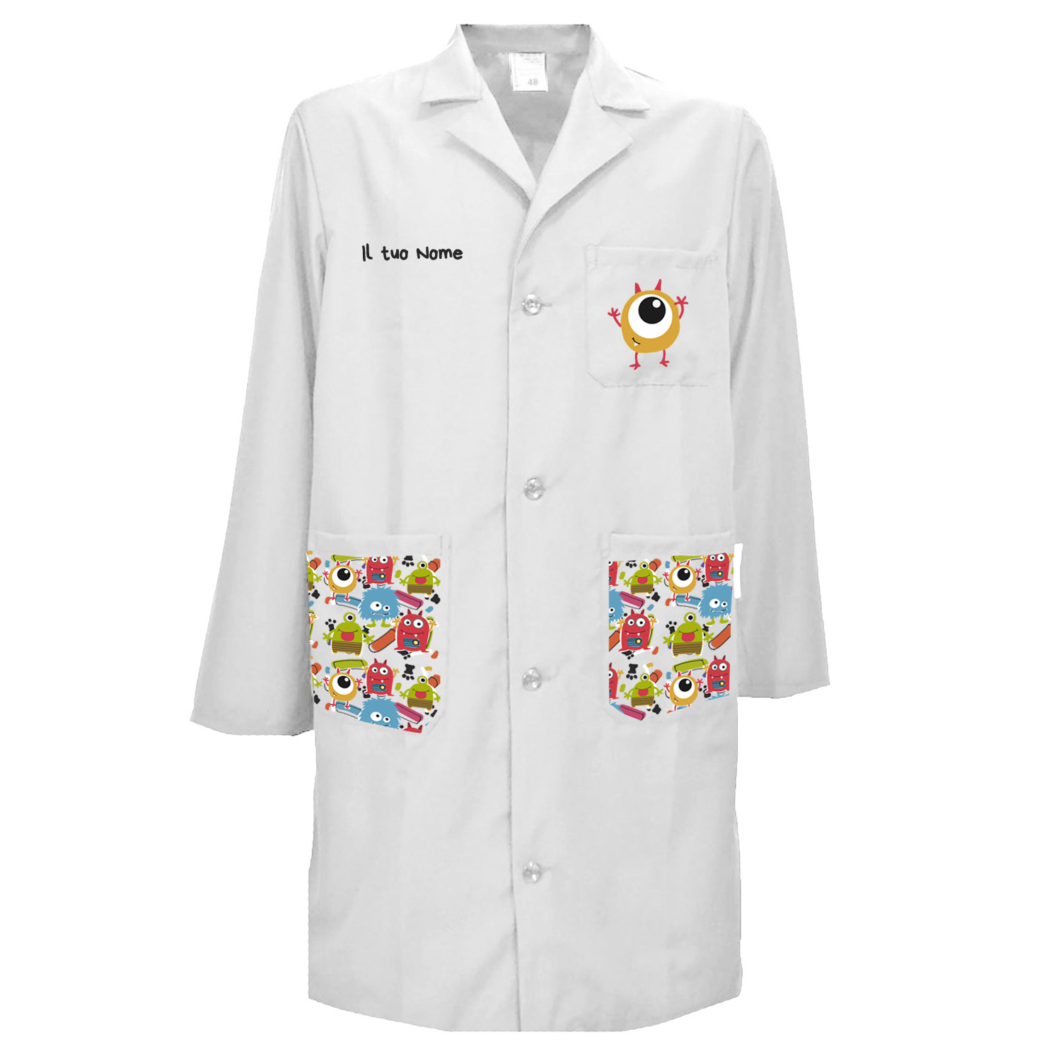 Camice uomo pediatra clownterapy veterinario bambini abbigliamento pediatrico