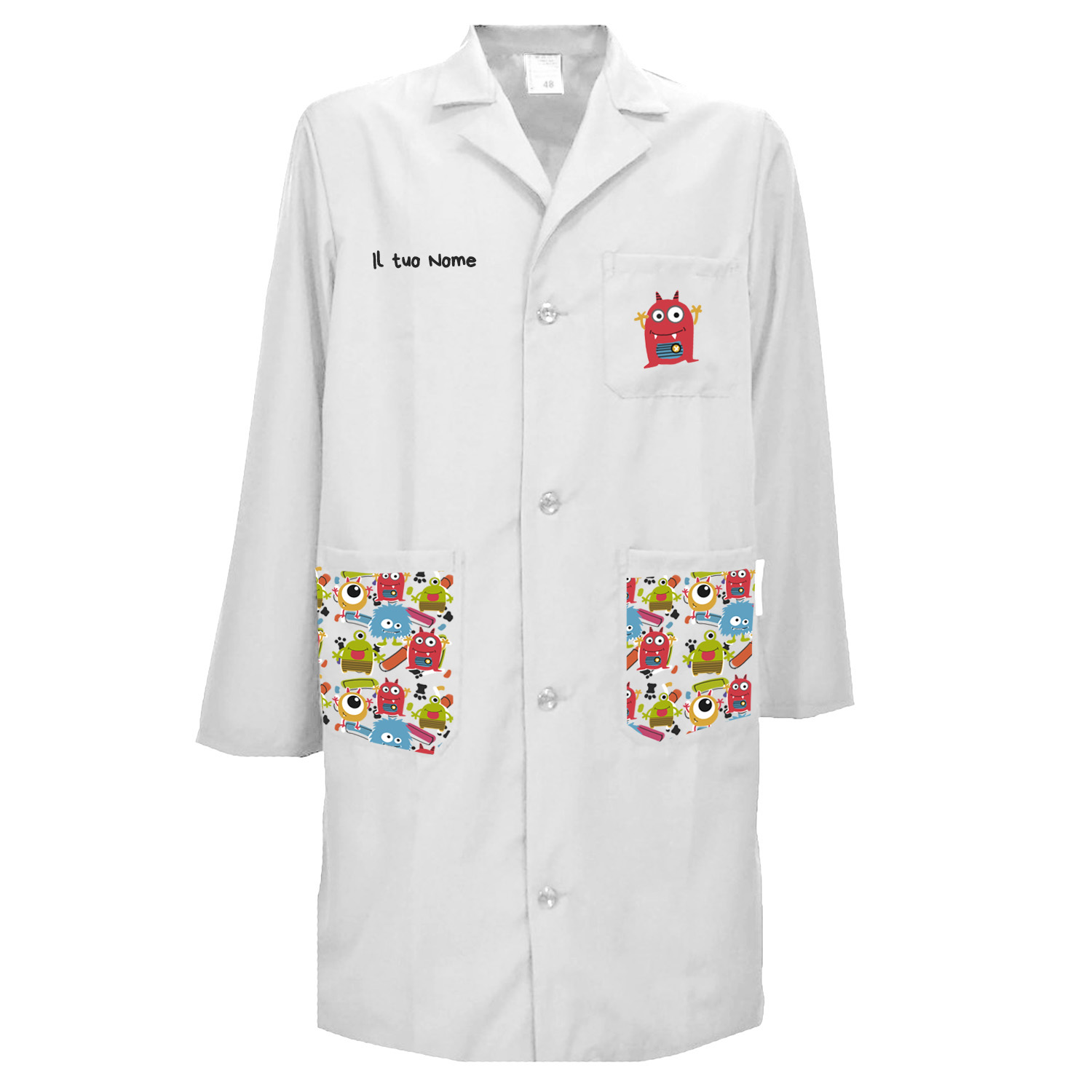 Camice uomo pediatra clownterapy veterinario bambini abbigliamento pediatrico