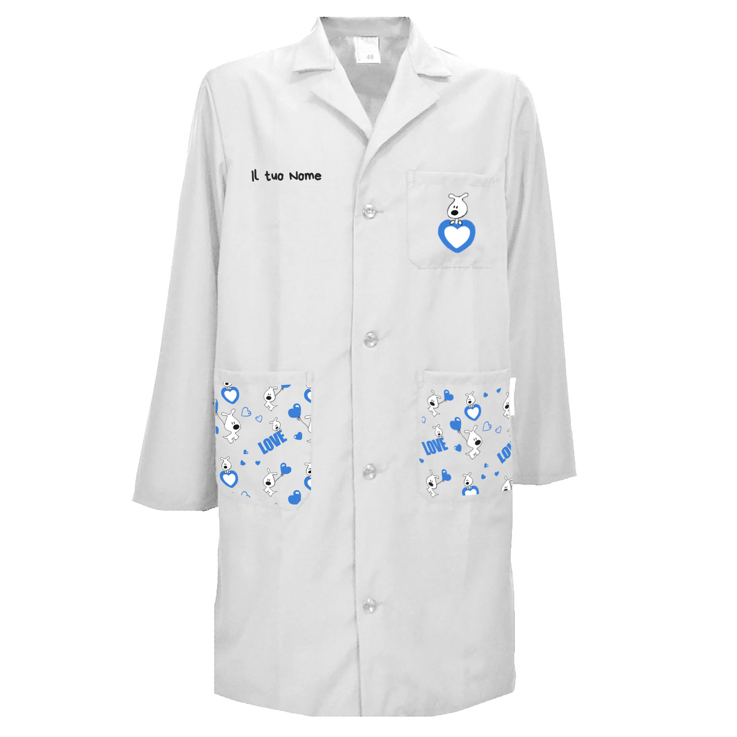 Camice uomo pediatra clownterapy veterinario bambini abbigliamento pediatrico