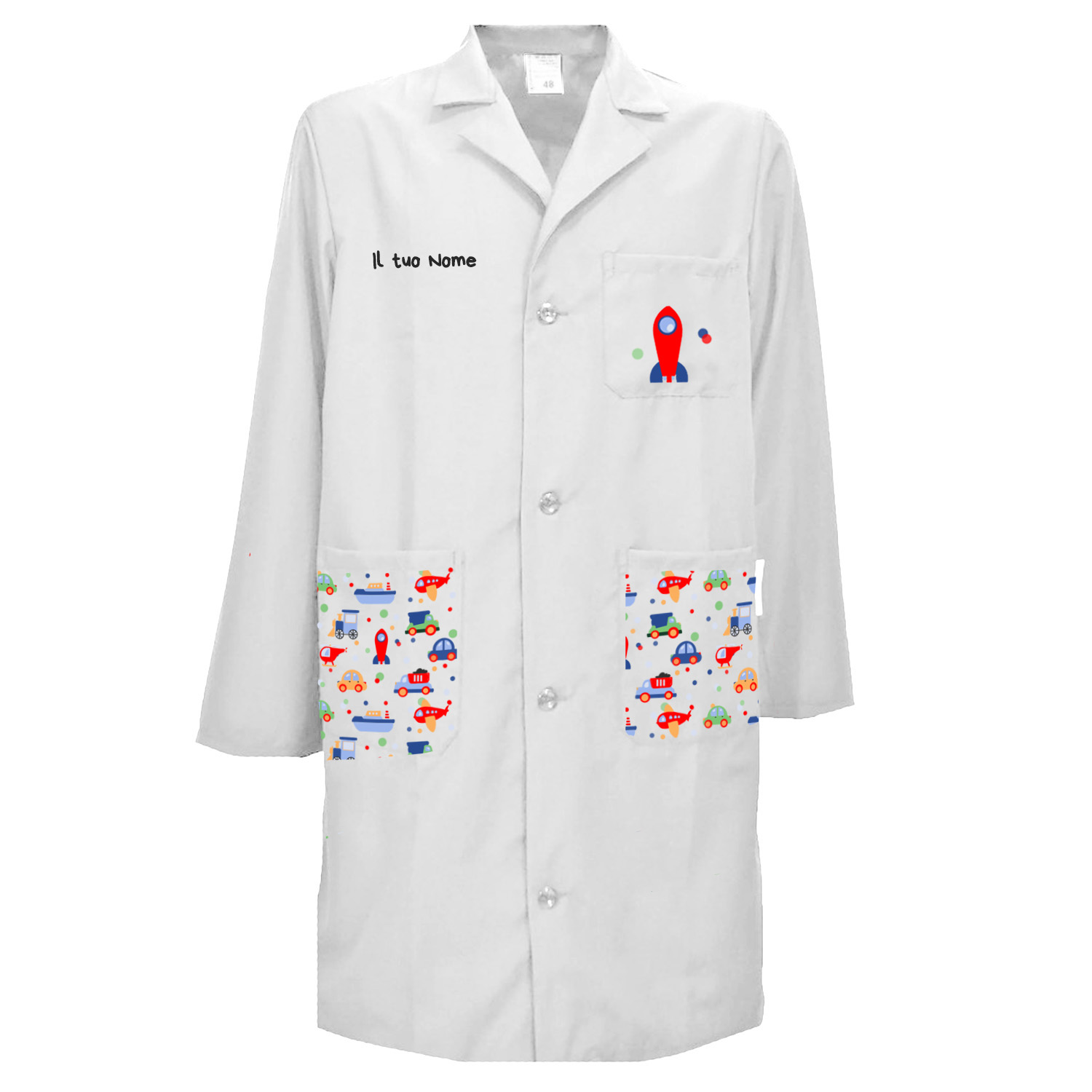 Camice uomo pediatra clownterapy veterinario bambini abbigliamento pediatrico