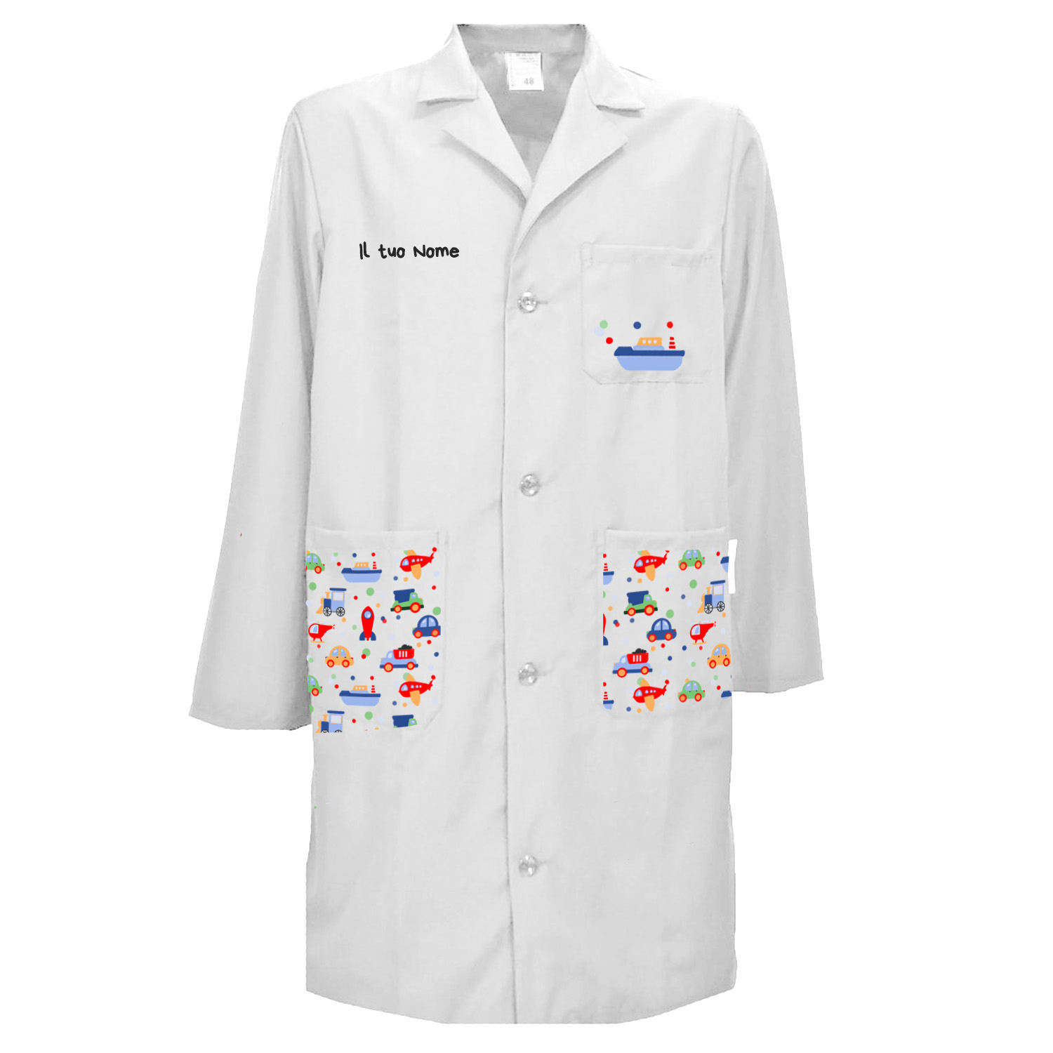 Camice uomo pediatra clownterapy veterinario bambini abbigliamento pediatrico