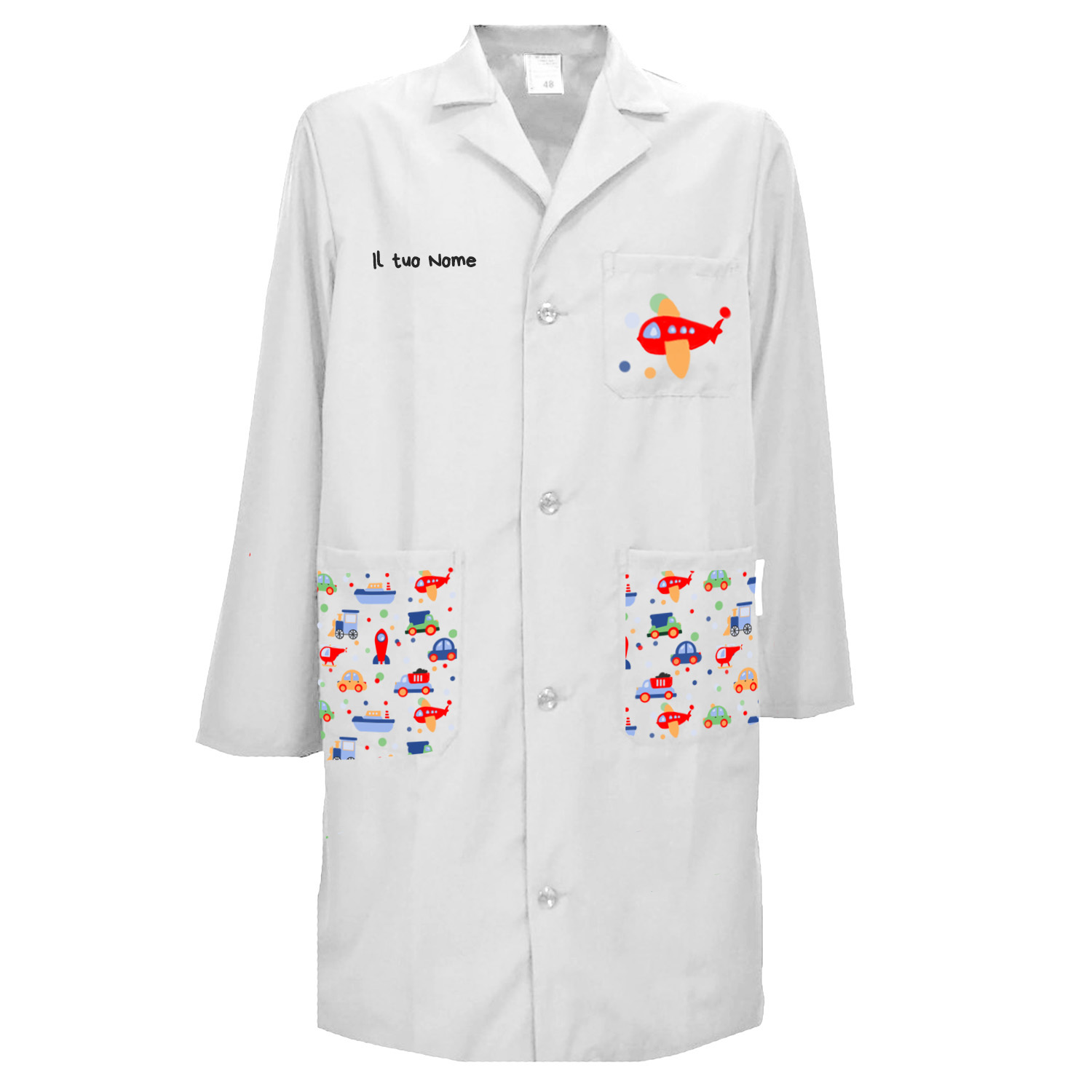 Camice uomo pediatra clownterapy veterinario bambini abbigliamento pediatrico