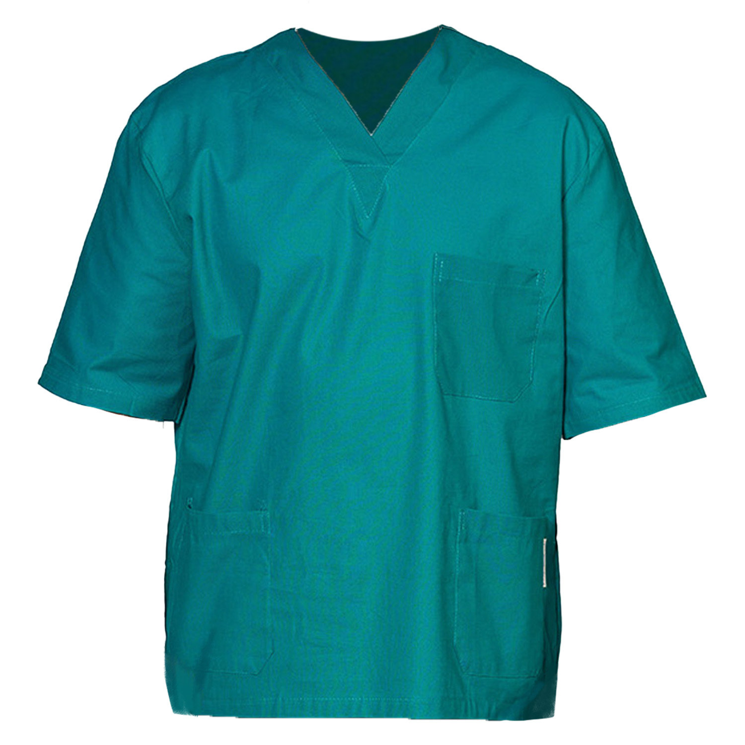 Casacca ospedaliera in cotone scollo V dottore infermiere veri colori cotone - Personalizzabile con il tuo logo