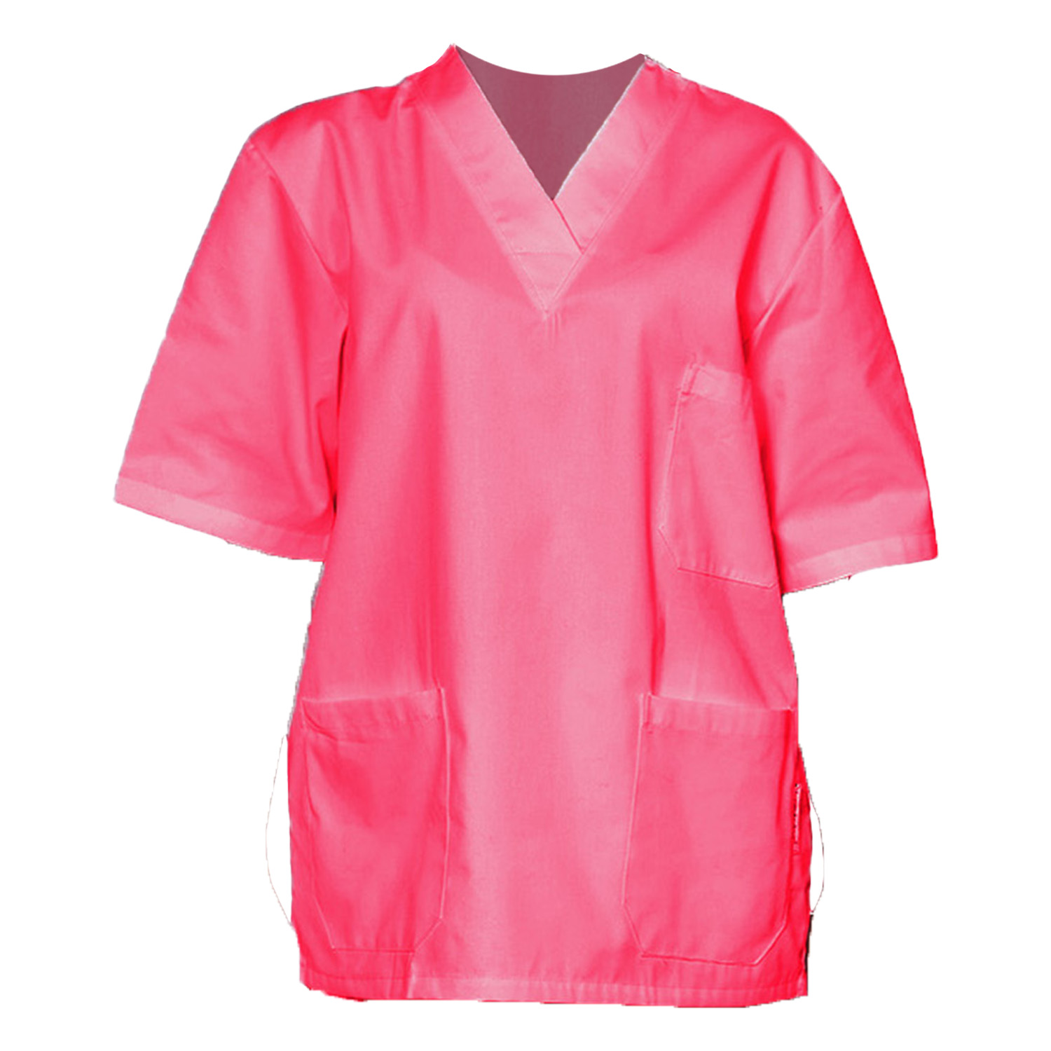 Casacca ospedaliera in cotone scollo V dottore infermiere veri colori cotone - Personalizzabile con il tuo logo