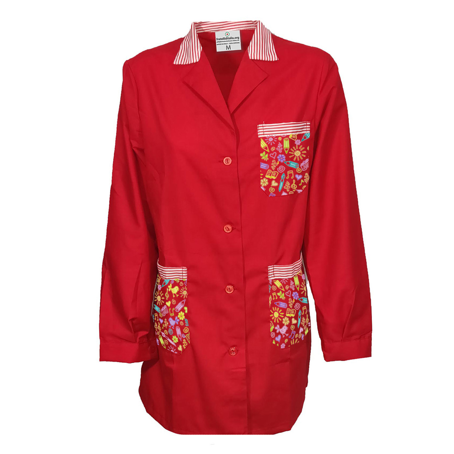 Grembiule colorato con diverse Fantasie per Insegnanti di Asilo infanzia collaboratrici bidelle