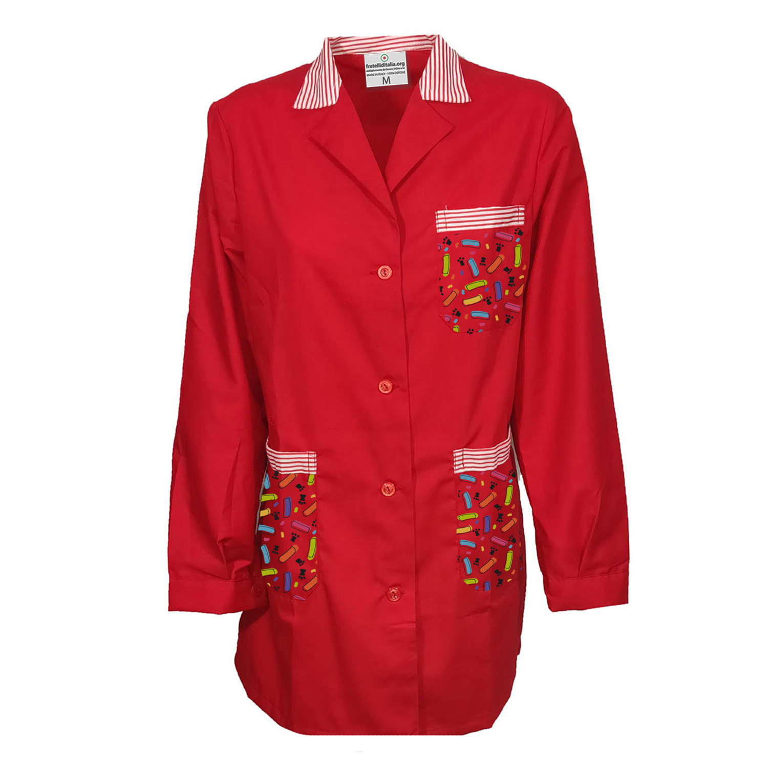 Grembiule colorato con diverse Fantasie per Insegnanti di Asilo infanzia collaboratrici bidelle