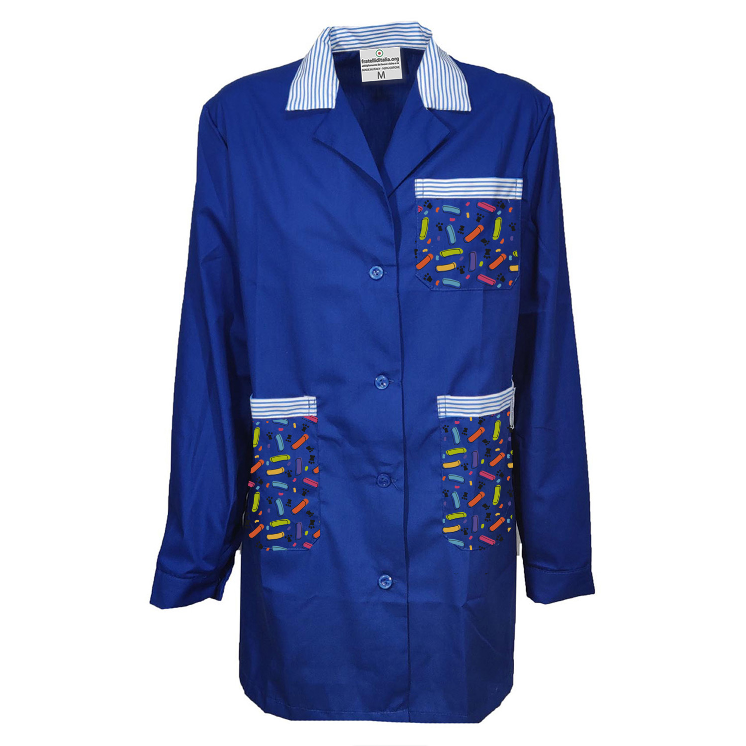 Grembiule colorato con diverse Fantasie per Insegnanti di Asilo infanzia collaboratrici bidelle