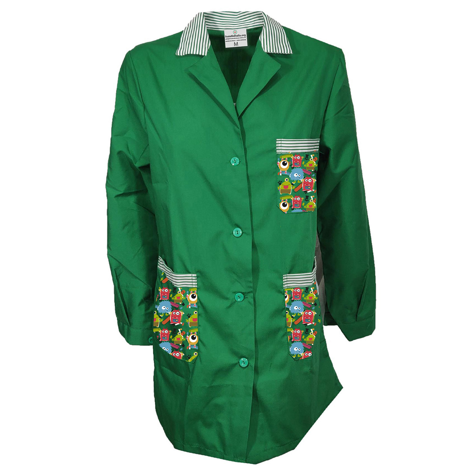 Grembiule colorato con diverse Fantasie per Insegnanti di Asilo infanzia collaboratrici bidelle