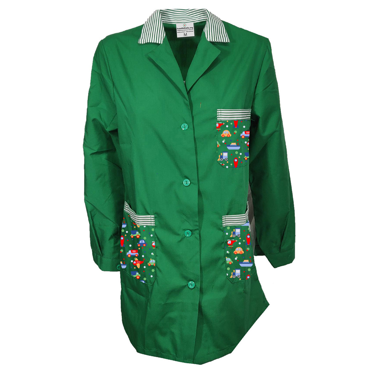 Grembiule colorato con diverse Fantasie per Insegnanti di Asilo infanzia collaboratrici bidelle