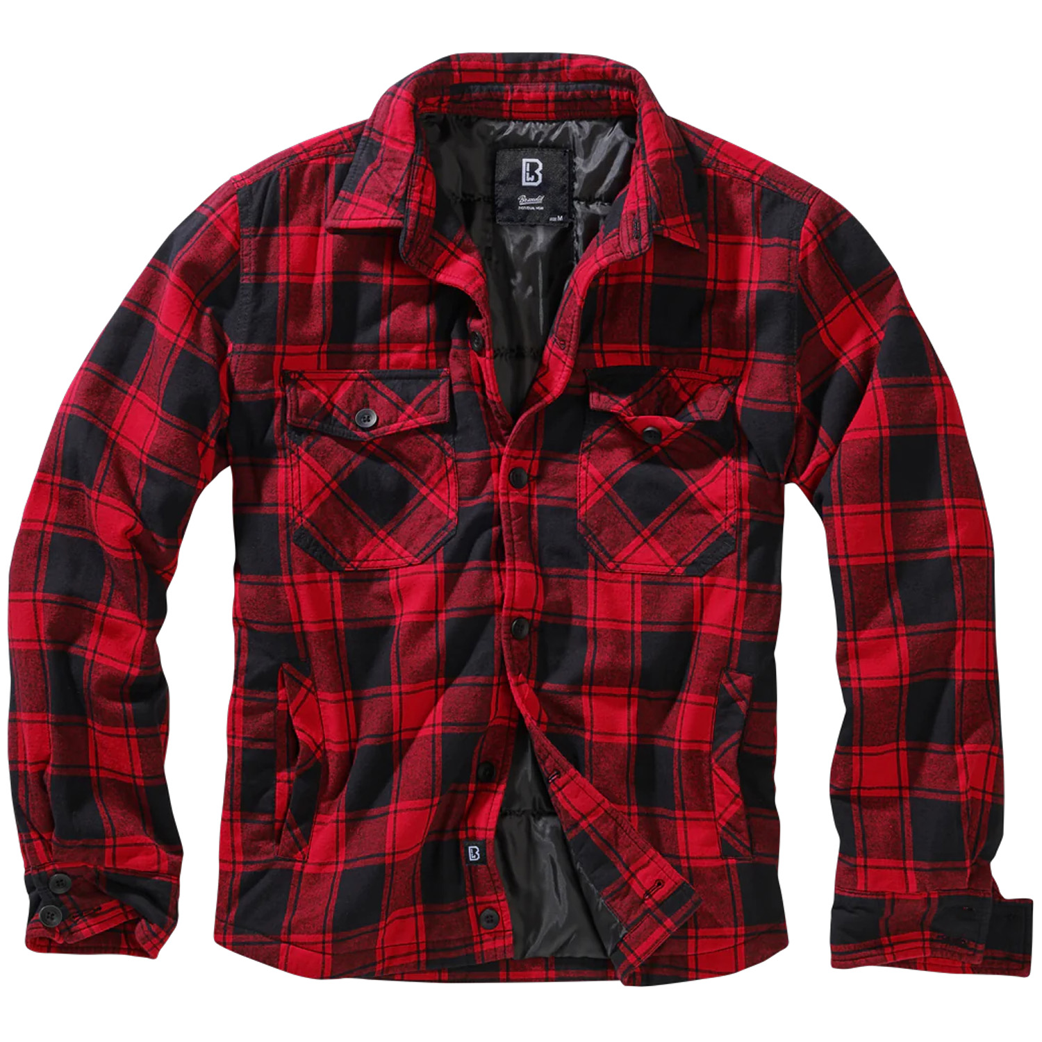 Cromoncent Camicia Bambino In Flanella Scozzese A Quadri Buffalo - Rosso, Maniche Lunghe, Taglia 12-18 Mesi, Morbida E Comoda