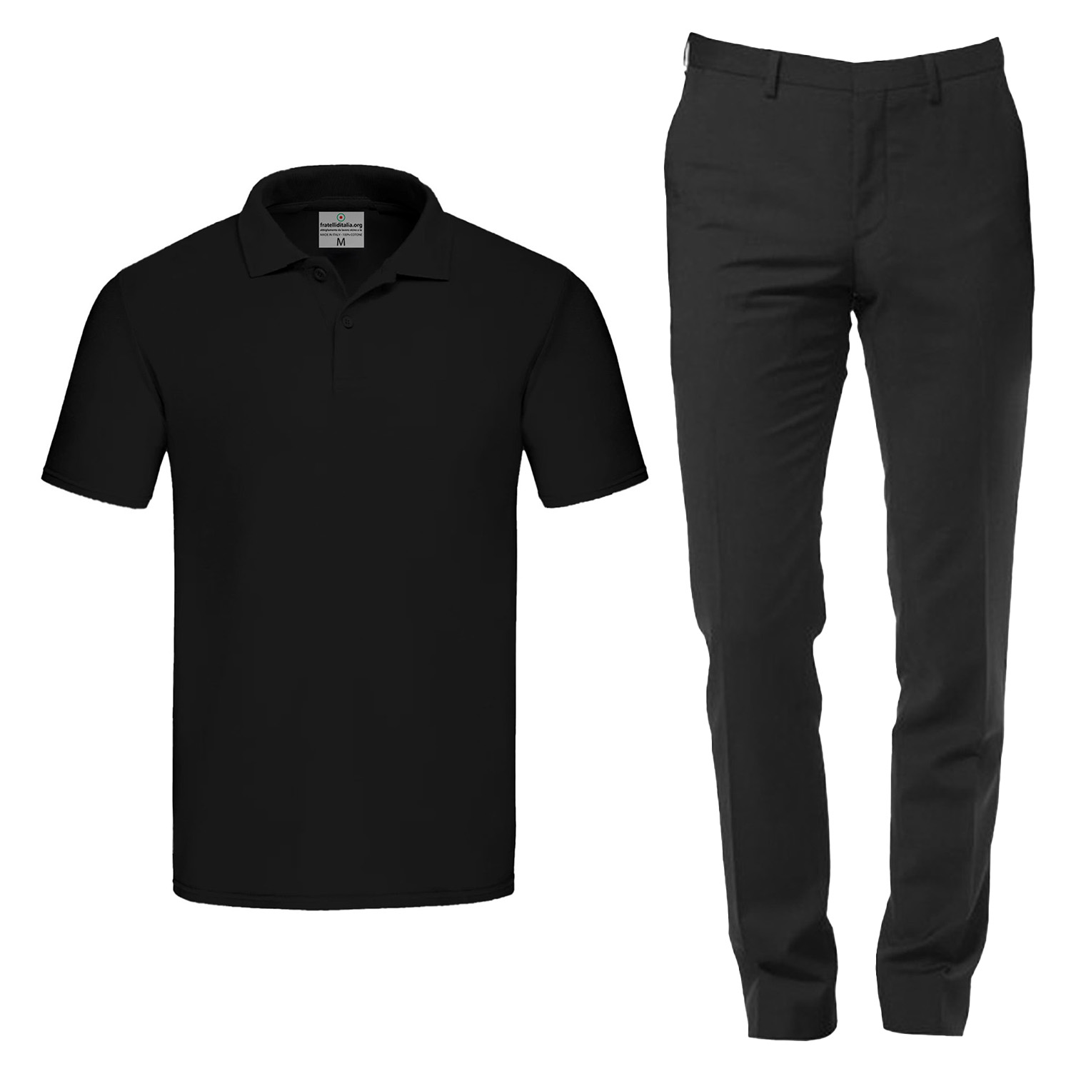 Uniforme per Facchino e Bagagista con Polo e Pantalone Personalizzabile con Nome e Logo