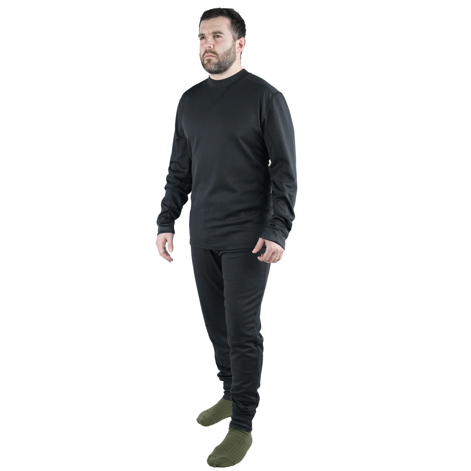 Completo set intimo uomo Elasticizzato Rifrangente Traspirante Antivento mutanda maglia