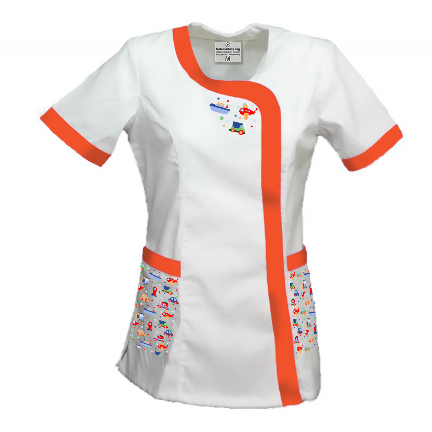 Bata para Maestra de Infantil y Primaria con Estampado