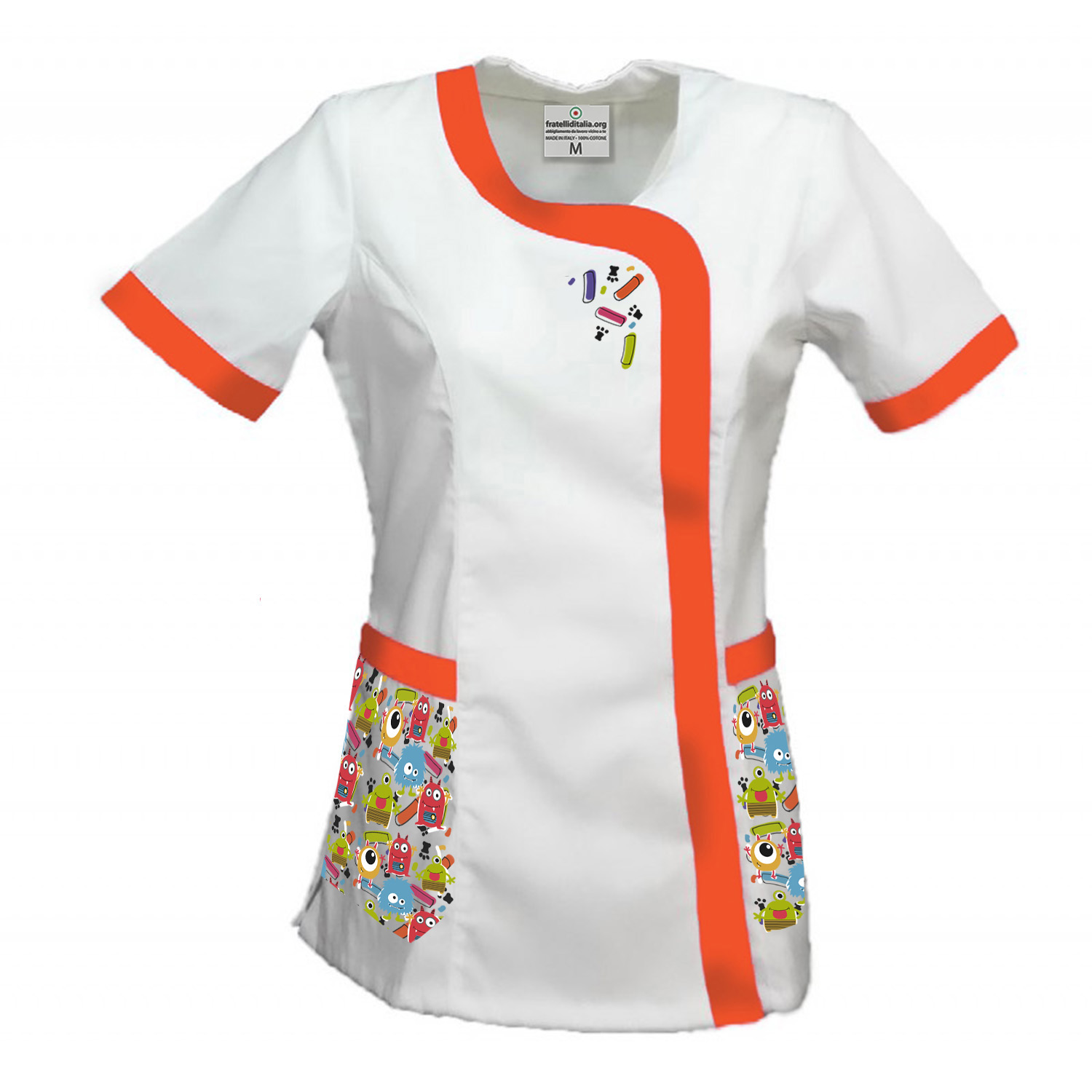 Bata para Maestra de Infantil y Primaria con Estampado