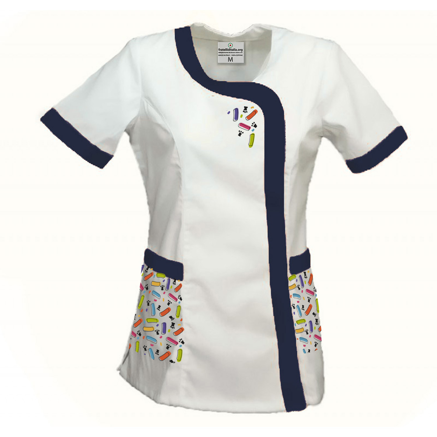 Bata para Maestra de Infantil y Primaria con Estampado